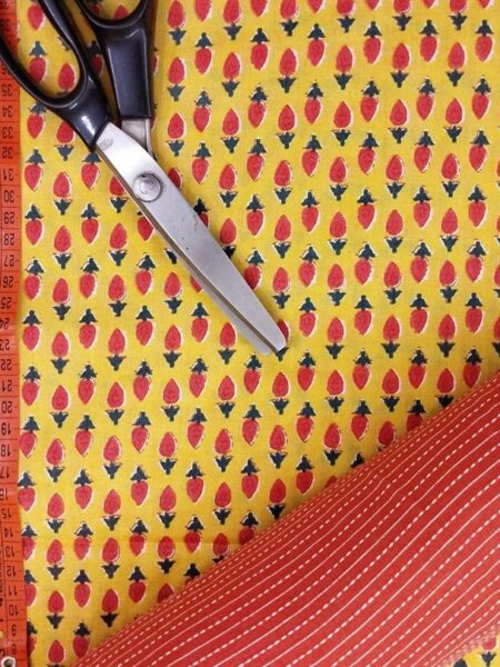 Hand Printed Cotton Fabric Combo FCCSA0022