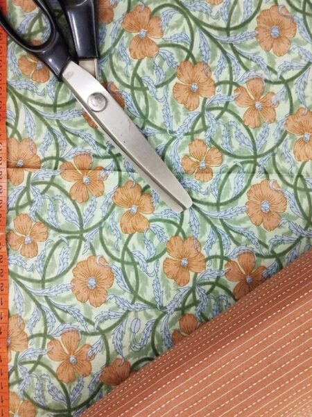 Hand Printed Cotton Fabric Combo FCCSA0024
